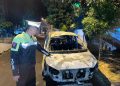 Diduga Alami Gangguan Rem, Toyota Innova Tergelincir dan Terbakar Di JLS Salatiga