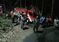 Kobaran Api Hanguskan Lahan di Gunung Gandul, Regu Pemadam Kodim 0728/Wonogiri Bergerak Cepat