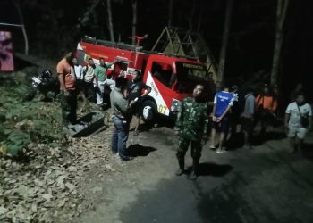 Kobaran Api Hanguskan Lahan di Gunung Gandul, Regu Pemadam Kodim 0728/Wonogiri Bergerak Cepat