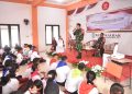 Satgas Pamtas Yonarmed 19/Bogani Berikan Materi Wawasan Kebangsaan, Tanamkan Semangat Nasionalisme kepada Mahasiswa STKIP Entikong