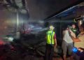 Kebakaran Pasar Desa Sedo Demak, 62 Kios Terbakar
