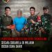 Satgas Pamtas RI Malaysia Yonarmed 19/Bogani Terima Penyerahan Senjata Rakitan dan Sisik Trenggiling Dari Masyarakat