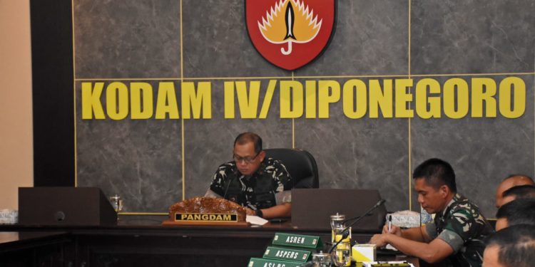 Pangdam IV/Diponegoro Ikuti Entry Meeting Pemeriksaan Terinci Kinerja UO TNI AD Semester II 2026