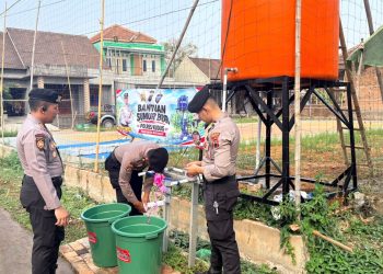 Polres Kudus Salurkan Bantuan Sumur Bor, Warga Setrokalangan Kini Punya Akses Air Bersih