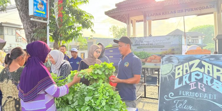 Lapas Purwodadi Dorong Kemandirian Warga Binaan, Hasil Ketahanan Pangan Laris Manis di CFD