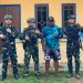 Satgas Pamtas RI-PNG Yonif 147/KGJ Mempererat Silaturahmi Kunjungi Kepala Distrik Mayerga